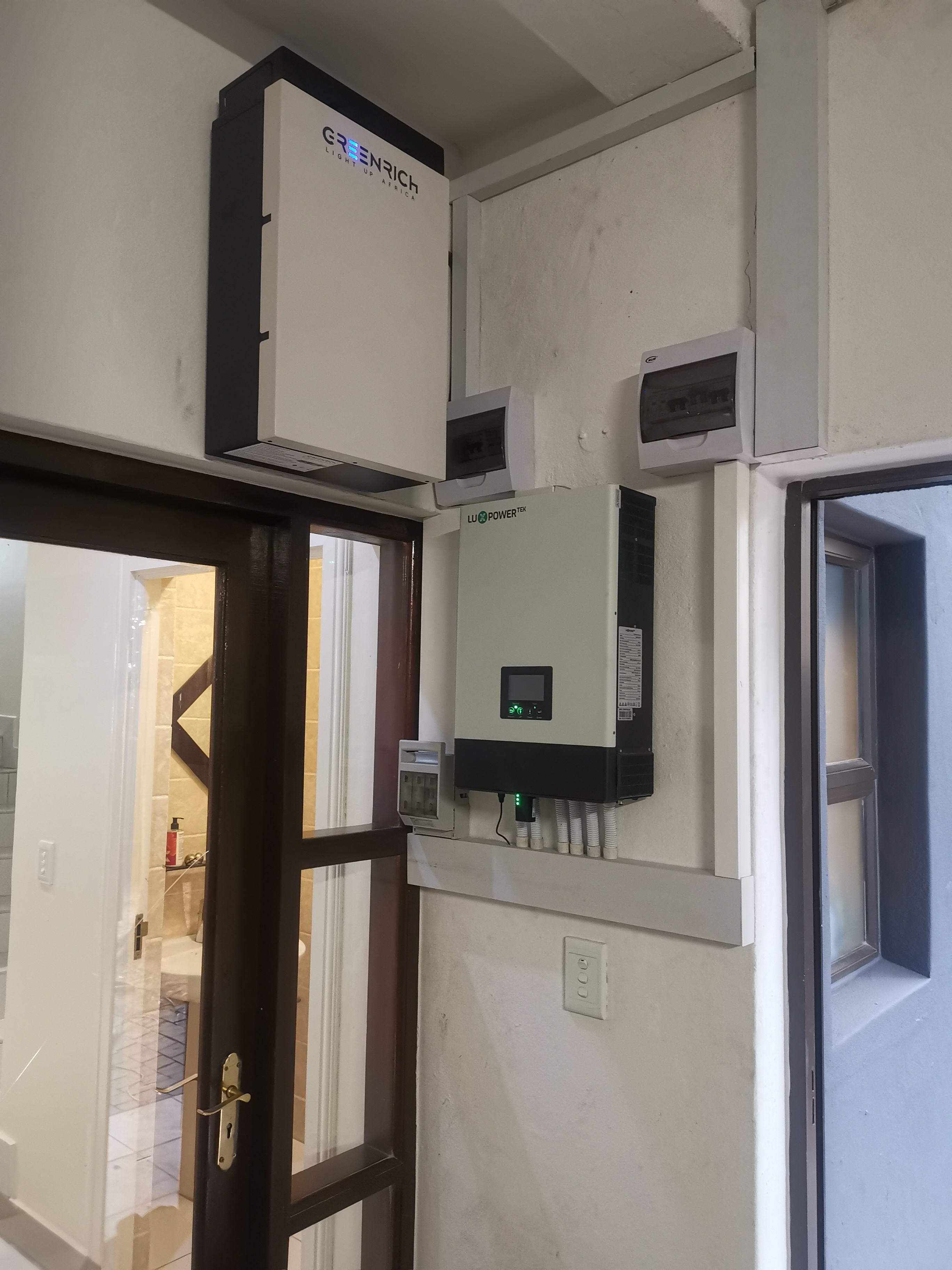 newly installed solar system