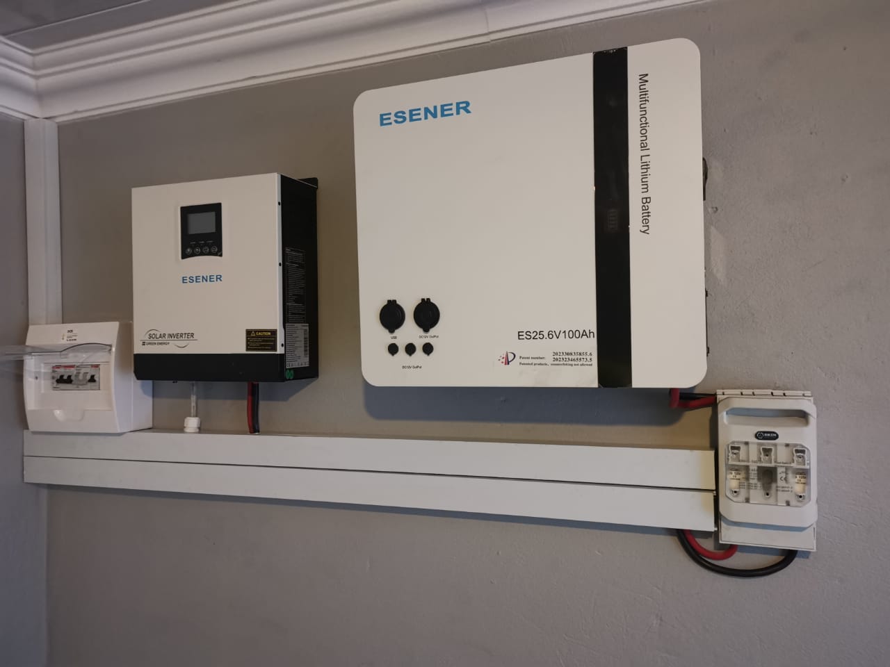 finished solar inverter setup